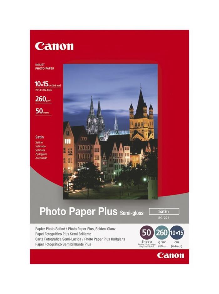 Canon SG-201, fotopapír, pololesklý, 10x15cm, 50 listů