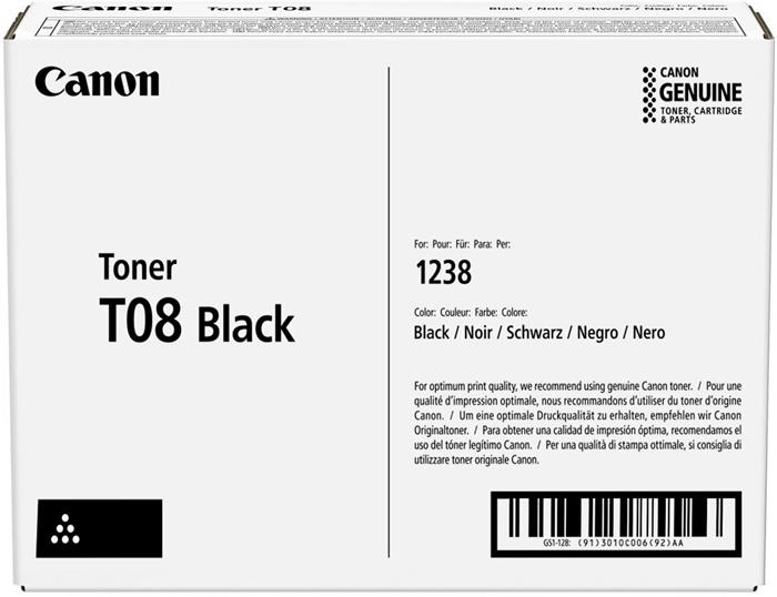 Canon T08 Black, toner, 11.000 stran