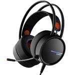 CANYON Herní headset Interceptor GH-8A, LED, PC/PS4/Xbox one, Deep bass, kabel 2m, USB+2x3,5F TRS jack + rozbočovač