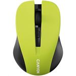 CANYON myš optická bezdrátová CMSW1, nastavitelné rozlišení 800/1000/1200 dpi, 4 tl, USB nano reciever, žlutá