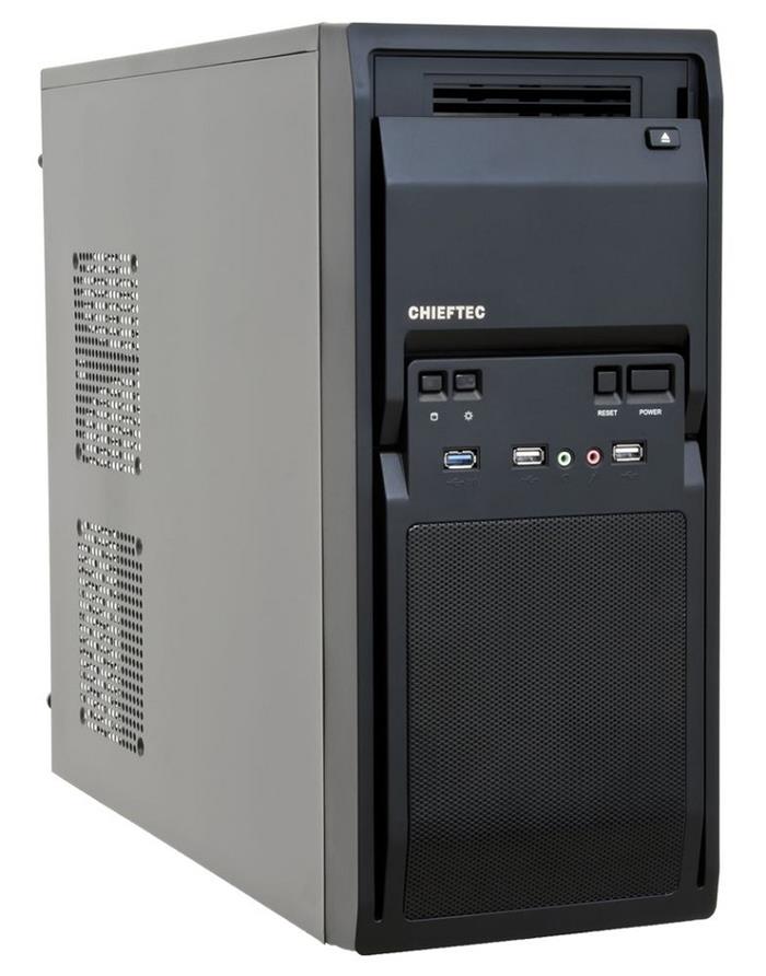 CHIEFTEC LG-01B-OP Libra Series, mid tower skříň, 1x USB 3.0, černá