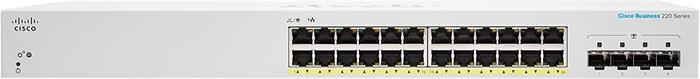 Cisco CBS220 Smart 24-port GE, Full PoE, 4x1G SFP