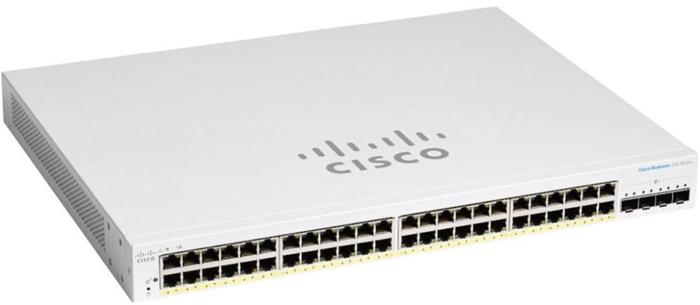 Cisco CBS220 Smart 48-port GE, Full PoE, 4x10G SFP+