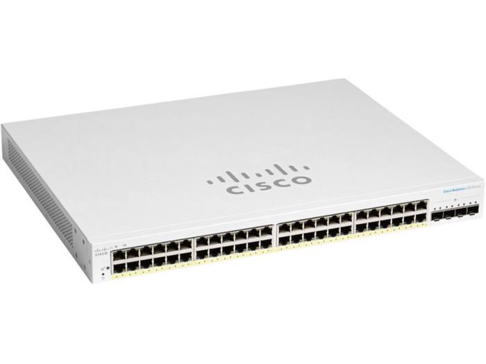 Cisco CBS220 Smart 48-port GE, PoE, 4x1G SFP