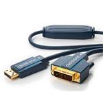 ClickTronic HQ OFC kabel DisplayPort - DVI, zlacené kon., M/M, 1m