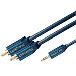 ClickTronic kabel Jack 3,5mm - 2x CINCH RCA, M/M, 15m