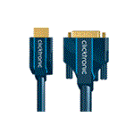 ClickTronic OFC DVI-HDMI kabel, DVI-D(M) - HDMI A(M), s ferity, 10m
