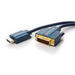 Clicktronic propojovací kabel DVI -> HDMI, 2m, zlacené konektory