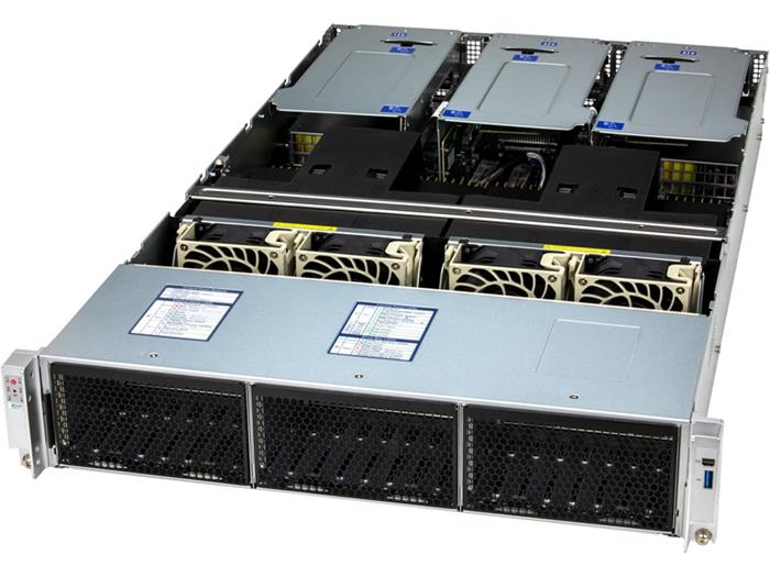 Cloud DC-MHS Server 222C-TN 2U 2S-E2(350W) noLAN,8-24NVMe5/SFF,32DDR5,2AIOM,4-6PCI-E16g5, 2M.2, IPMI, 2kW rPS (80+TIT.)