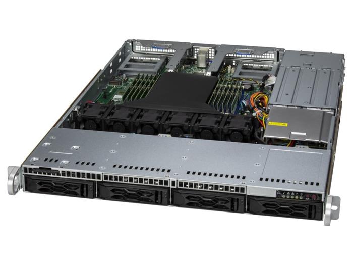 CloudDC 1015CS-TNR 1U S-SP5(400W), noLAN, 4sATA3/NVMe5, 2M.2,12DDR5, 2AIOM,2PCI-E16g5, IPMI,RoT, rPS 800W (80+PLAT) L9