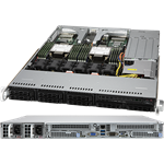 CloudDC SuperServer 120C-TR 1U 2S-P+(270W) noLAN, 8SFF, 16DDR4, 2AIOM, 2PCI-E16g4, 2M.2, IPMI, rPS (80+PLAT)