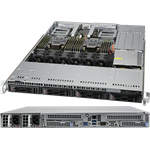 CloudDC SuperServer 610C-TR 1U 2S-P+(270W) noLAN, 4LFF, 16DDR4, 2AIOM, 2PCI-E16g4, 2M.2, IPMI, rPS (80+PLAT)