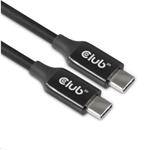 Club3D kabel USB-C 3.1, M/M, 8K@60Hz, 5m, černá 