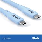 Club3D Kabel USB-C 3.2, 20Gbps, 4K60Hz, PD 240W, 2m, modrá