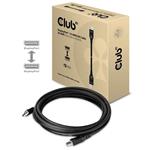 Club3D propojovací DisplayPort 1.4 certifikovaný kabel, 5m, černý