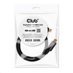 Club3D propojovací DisplayPort 1.4 kabel, 1m, černý