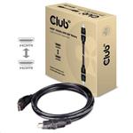 Club3D propojovací HDMI 2.0 kabel s otočnými konektory, 2m, černý