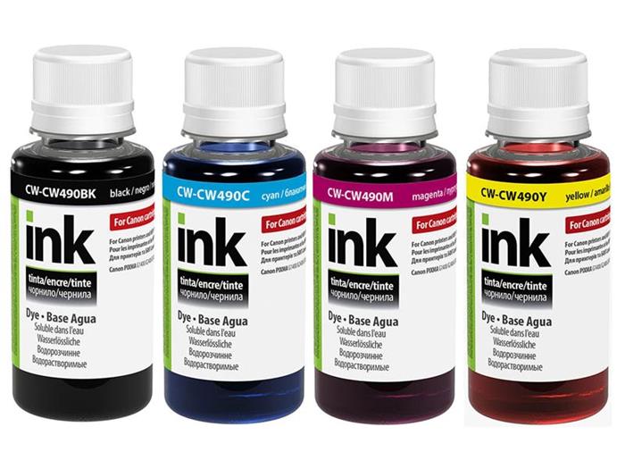 COLORWAY alternativní inkoustová náplň pro CANON / GI-490/ G1400/ G2400/ G3400/ 4x 100ml Multipack