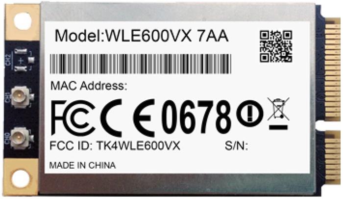 Compex WLE600NX miniPCIe, 802.11ac, 2.4 a 5GHz, 2x u.FL