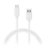 CONNECT IT Wirez USB-C, tok proudu až 3A, 2m, bílý