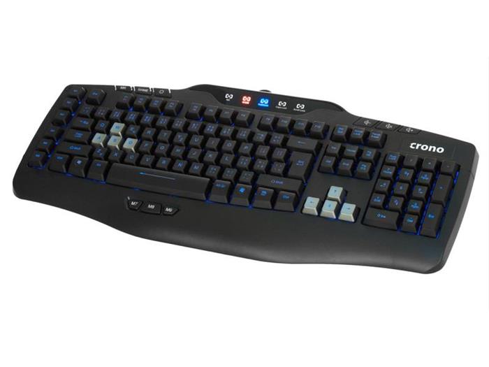 Crono CK3000, herní podsvícená klávesnice, USB, CZ, černá