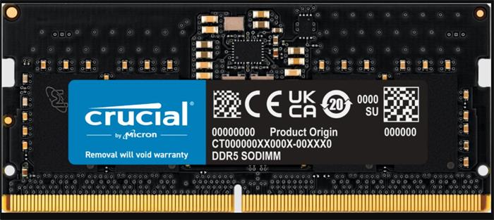 Crucial 8GB DDR5 4800MHz CL40 SO-DIMM