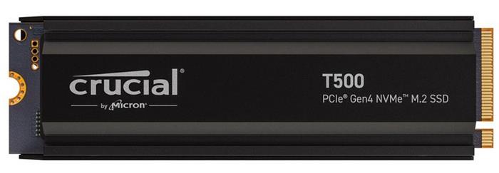 Crucial T500 1TB PCIe Gen4 M.2 2280SS SSD heatsink