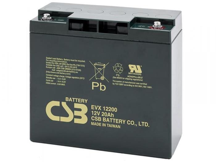 CSB 12V 20Ah olověný akumulátor DeepCycle AGM M5 (EVX12200)