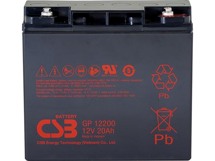 CSB 12V 20Ah olověný akumulátor M5 (GP12200)