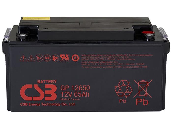 CSB 12V 65Ah olověný akumulátor M6 (GP12650)