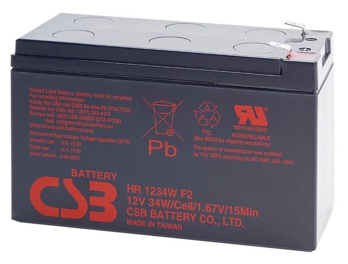 CSB Náhradni baterie 12V - 9Ah HR1234W_F2 - kompatibilní s RBC2, RBC17, RBC24