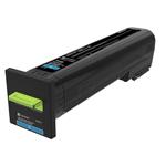 CX825, CX860 Cyan Extra High Yield Return Program Toner Cartridge - 22 000 stran