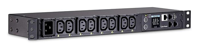 CyberPower RackMount spínané PDU s měřením zásuvek, C20->8x C13,16A,1U