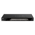 D-Link 24 ports GE + 2 10GE ports + 2 SFP+ Smart Managed Switch