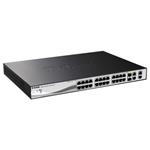 D-Link DES-1210-28P, 24x100 + 2xGbit + 2xSFP, Smart/PoE+