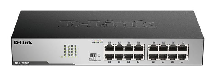 D-Link DGS-1016D 16-port 10/ 100/ 1000Mbps desktop switch