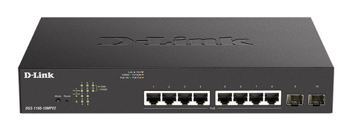 D-Link DGS-1100-10MPV2 PoE EasySmart 10/100/1000