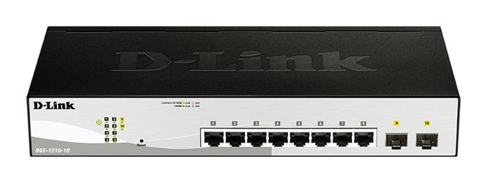 D-Link DGS-1210-10P, 10port Gbit POE Smart Switch, 2xSFP