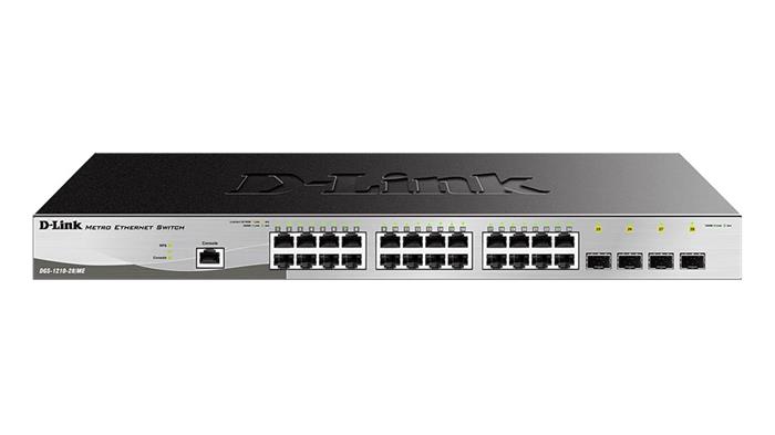 D-Link DGS-1210-28/ME 24-Port 10/100/1000BASE-T + 4-Port 1 Gbps SFP Metro Ethernet Managed Switch