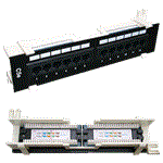 DATACOM Patch box UTP 12 port CAT5E DUAL BK