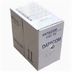 Datacom UTP kabel, Cat5e, měď, drát, PE, 305m, box, černý