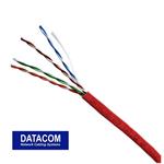 DATACOM UTP lanko CAT5E PVC 305m box červený