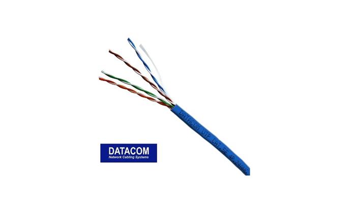 DATACOM UTP lanko CAT5E PVC 305m box modrý