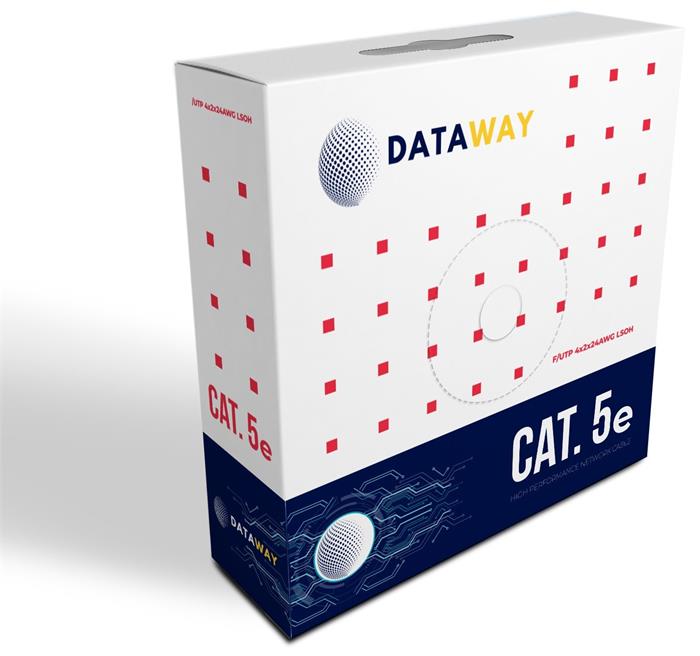 DATAWAY FTP kabel Cat5e, drát, LSOH, Dca (100m box)