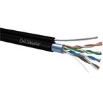DATAWAY FTP kabel Cat5e, drát, PE, Fca, samonosný (305m cívka)