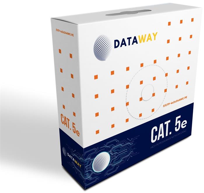 DATAWAY FTP venkovní kabel Cat5e, drát, PE, Fca (100m box)