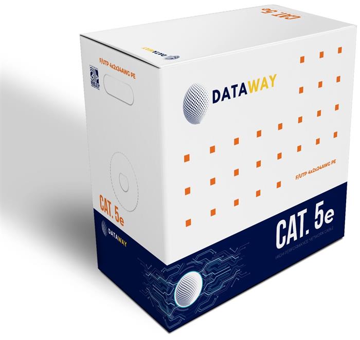 DATAWAY FTP venkovní kabel Cat5e, drát, PE, Fca (305m box)