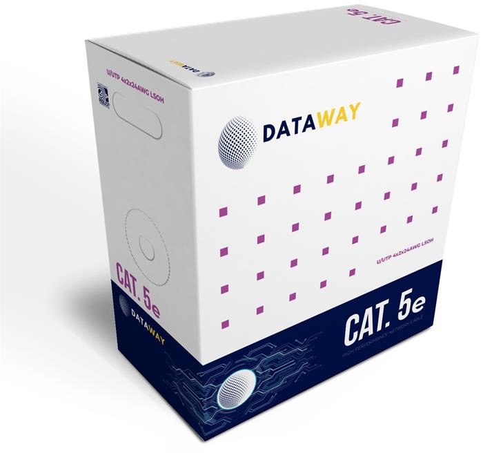 DATAWAY UTP kabel Cat5e, drát, LSOH, Dca (305m box)