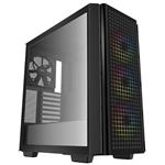 DEEPCOOL CG540, mid tower skříň, 2x USB 3.0, průhled, 3x 120mm aRGB fan, černá