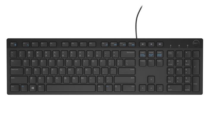 DELL klávesnice KB216/ multimediální/ US/ International/ mezinárodní/ USB/ drátová/ černá